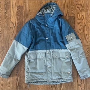 Holden Large Snowboard Jacket in Blue & Gray